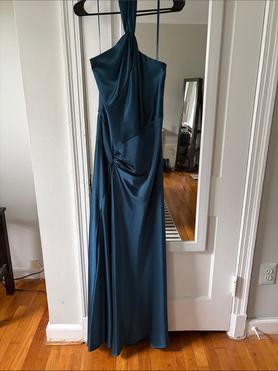 unsure Dresses & Skirts - Elegant Marine Blue Halter Evening Gown